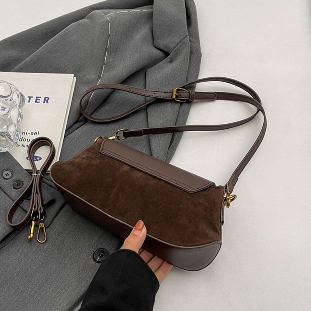 Retro Velvet Frosted Small Square Crossbody Bag
