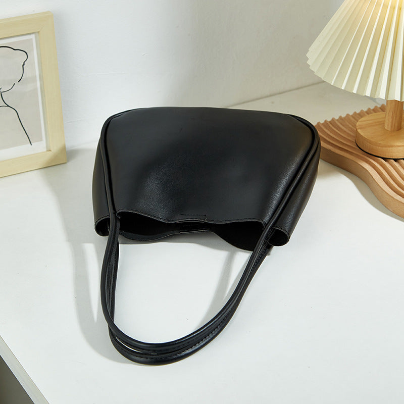 Retro Textured Large Capacity Commuter Tote