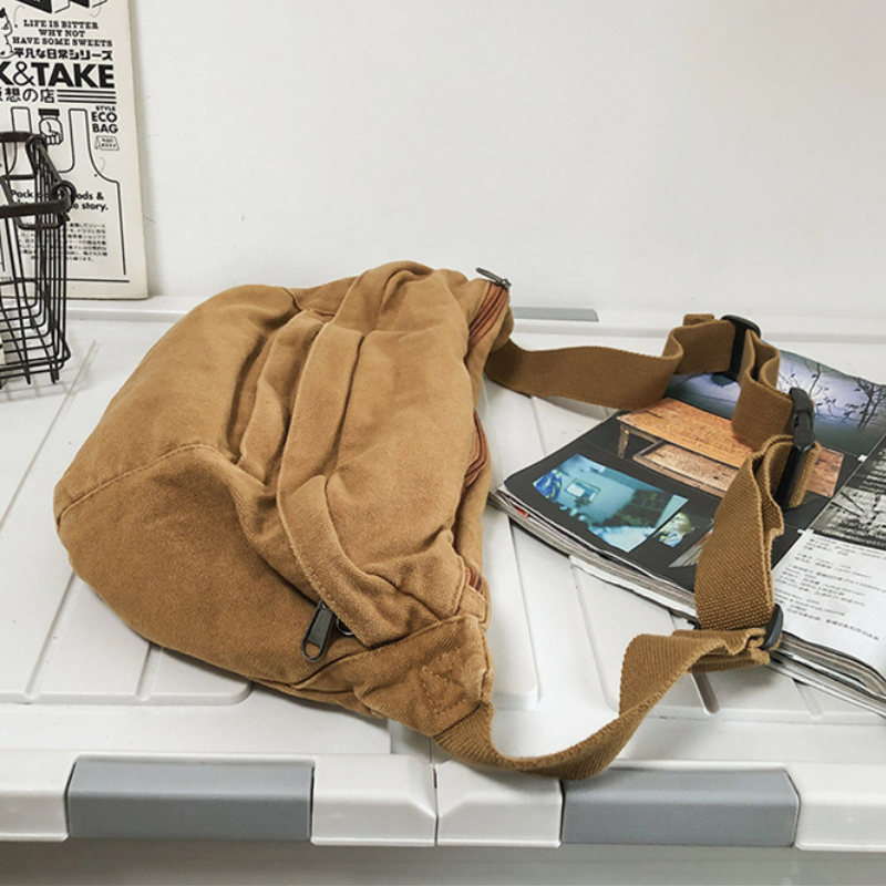 Classic Canvas Cotton Crossbody Bag