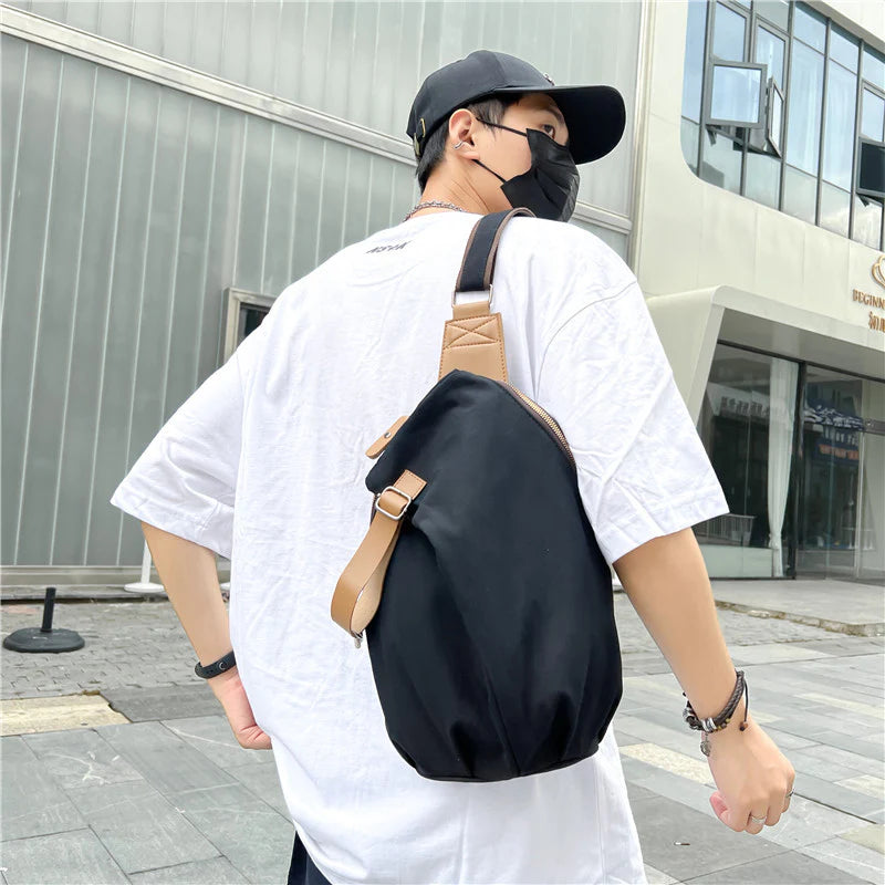 Oxford Cloth Large Capacity Chest Crossbody Bag