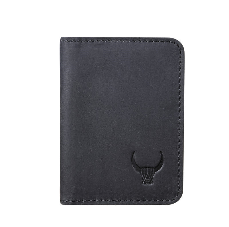 Heritage Grain Unisex Leather Card Holder Wallet