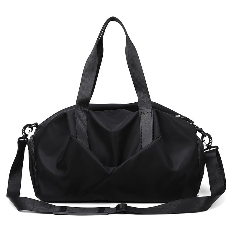 Large Capacity Canvas Gym Duffle Bag with Wet/Dry Separation