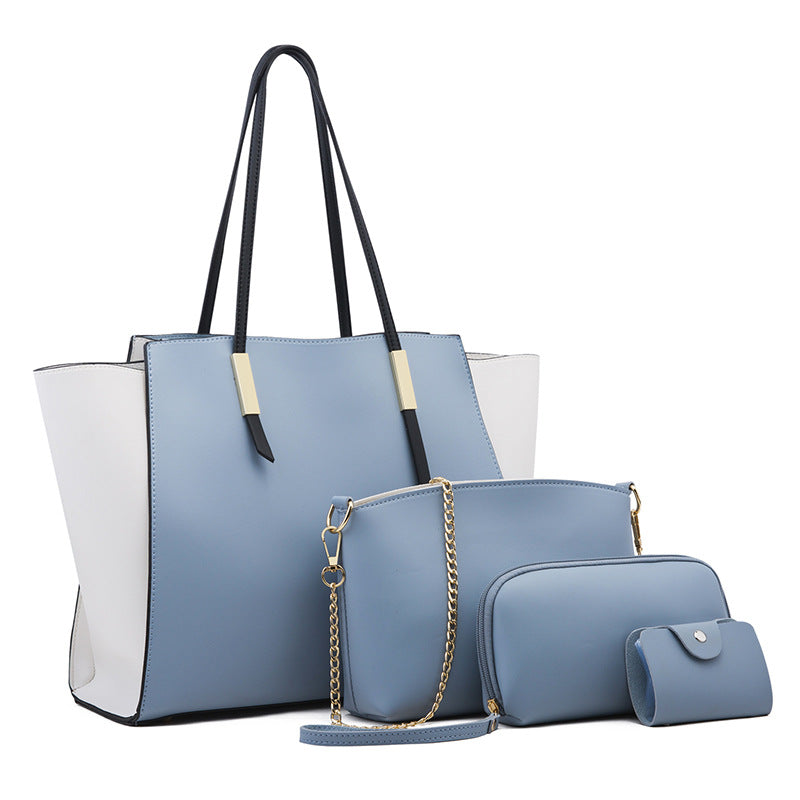 Medini Simple PVC Four-Piece Crossbody Mother Bag Set