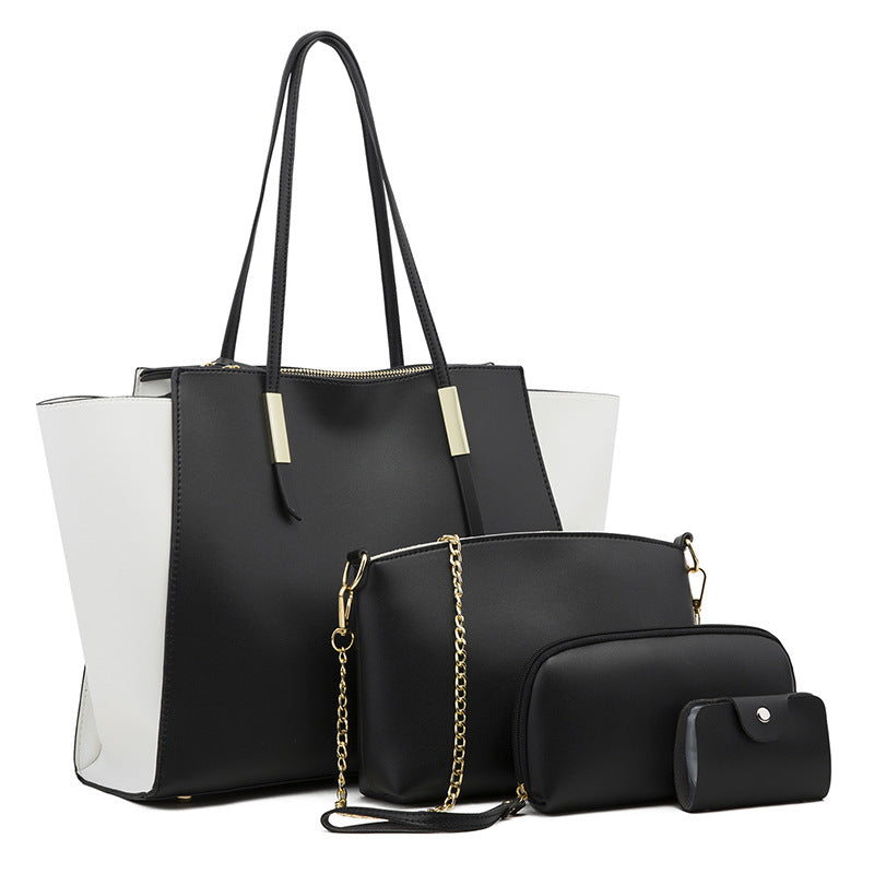 Medini Simple PVC Four-Piece Crossbody Mother Bag Set
