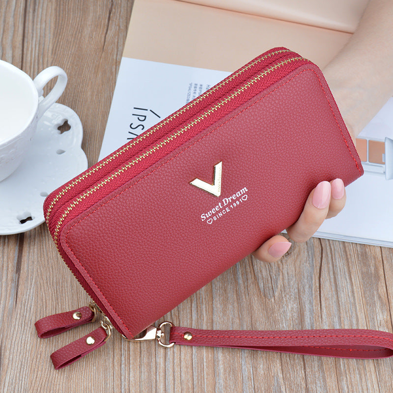 Double Zipper Large Capacity Women's Wallet