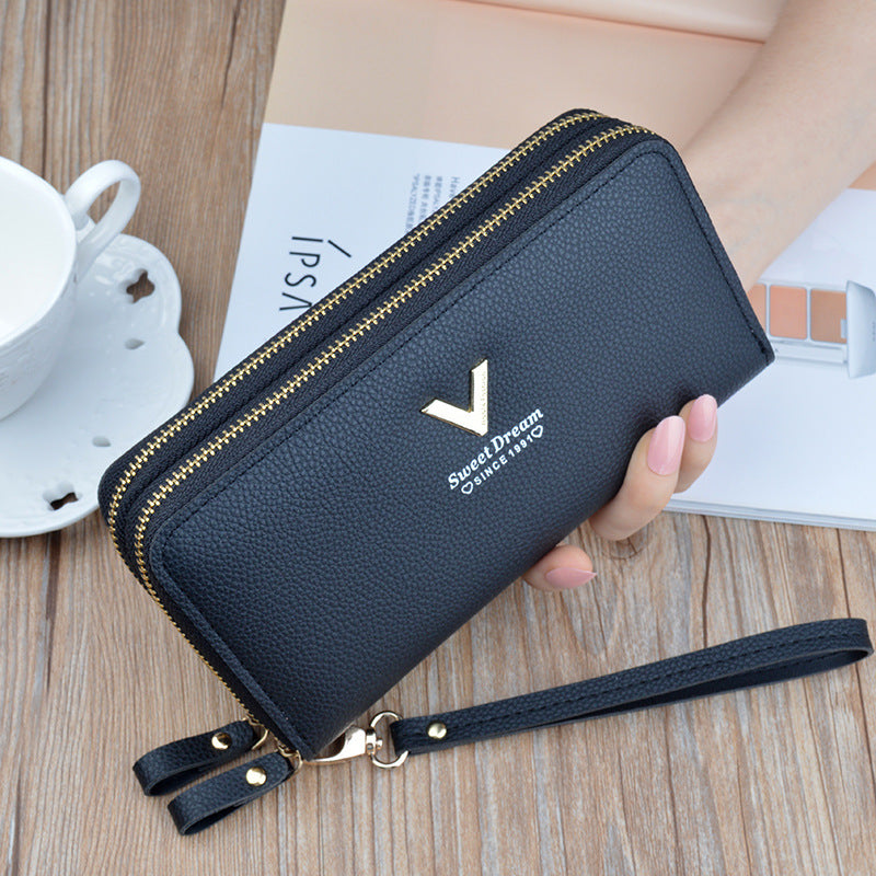 Double Zipper Large Capacity Women's Wallet