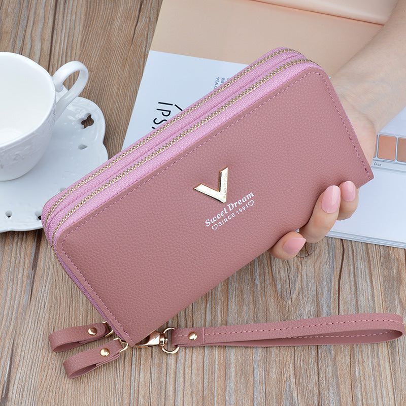 Double Zipper Large Capacity Women's Wallet