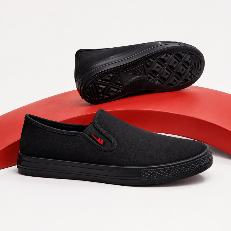 NoirClassic Canvas Sneakers