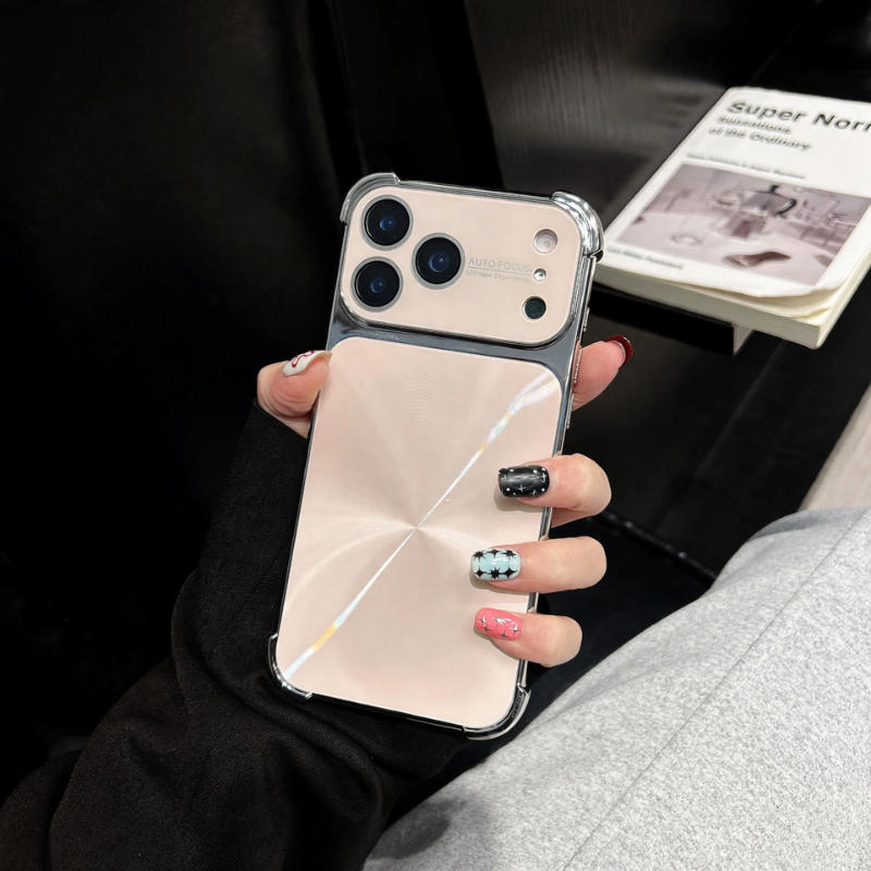 CD Pattern Electroplated Protective Phone Case