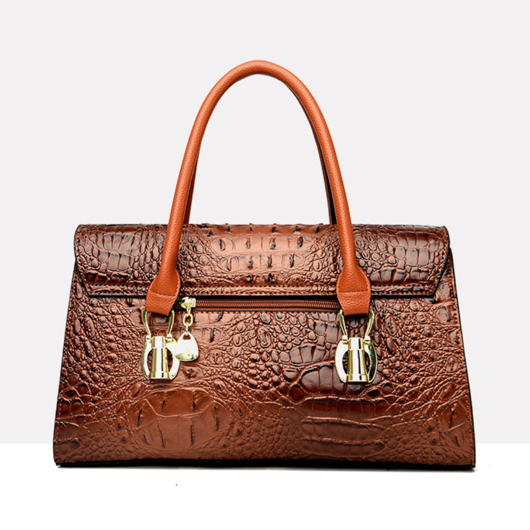 Trendy Crocodile Pattern Women's Shoulder Bag