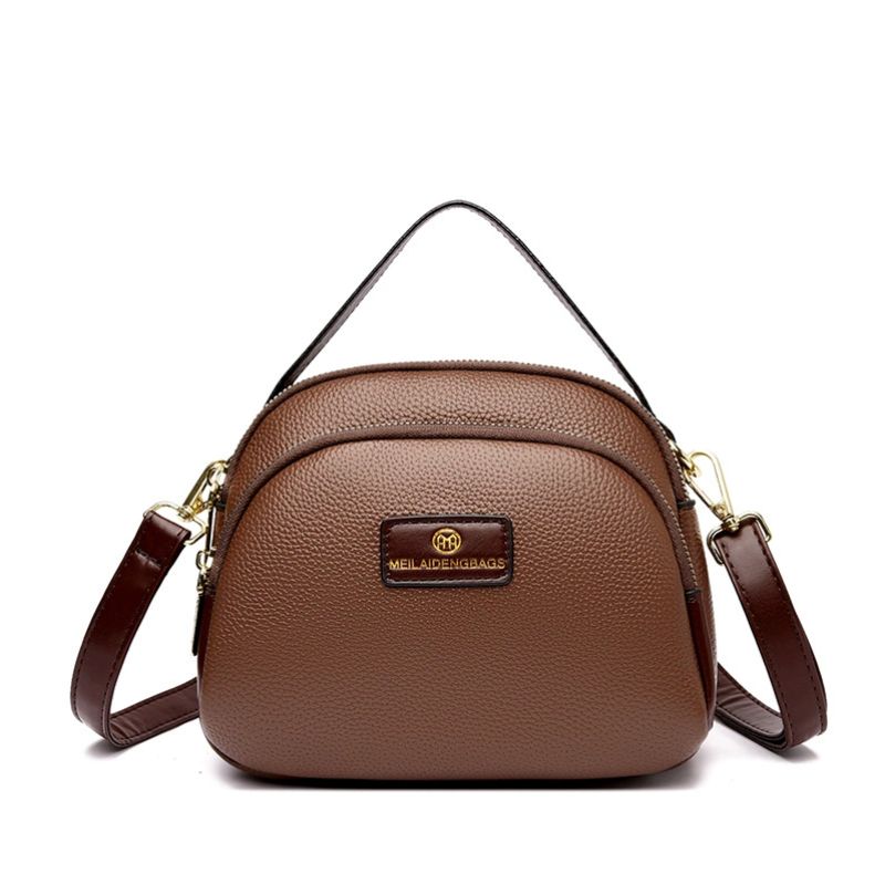 Elegant Multi Zip Premium Textured Handbag