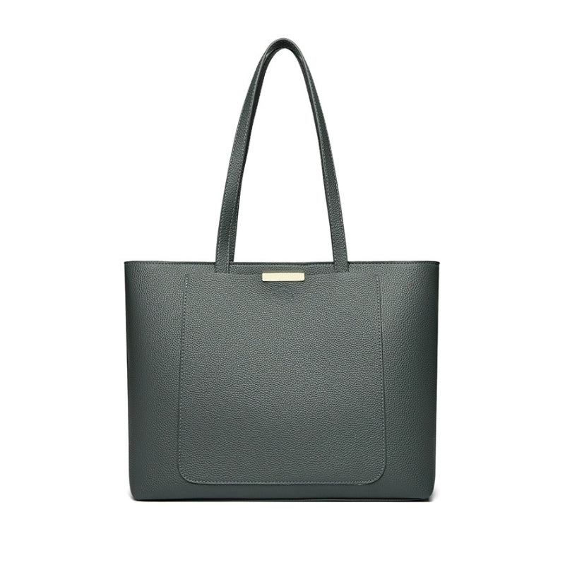 Women's Sleek Textured Top-Handle Shoulder Bag