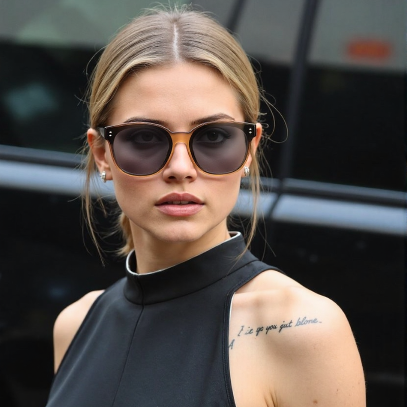 Ultra Light Square Frame Myopia-Friendly Sunglasses