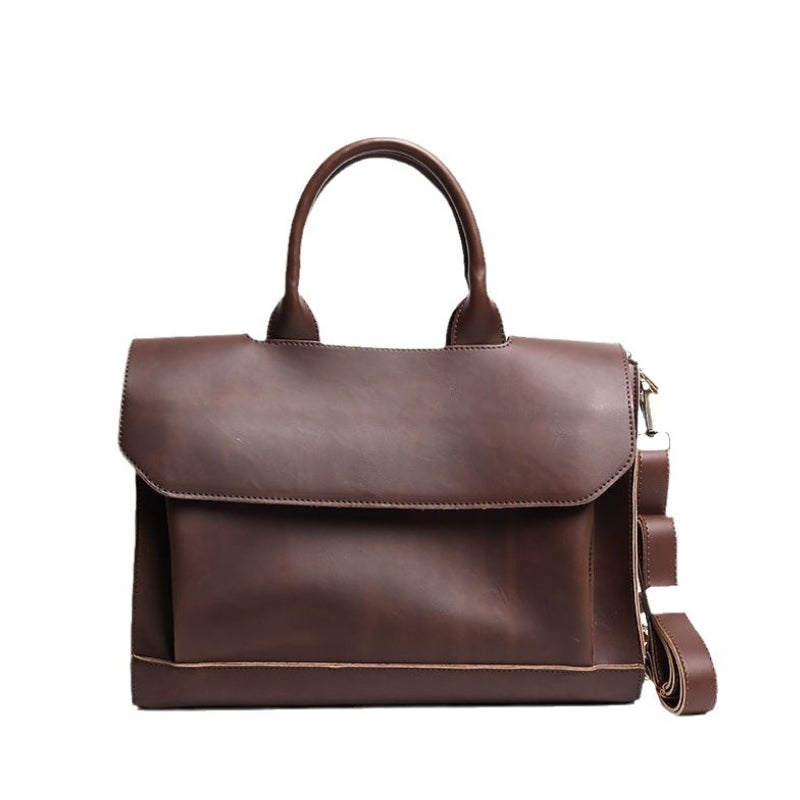 Crazy Vintage Leather Look Business Laptop Bag