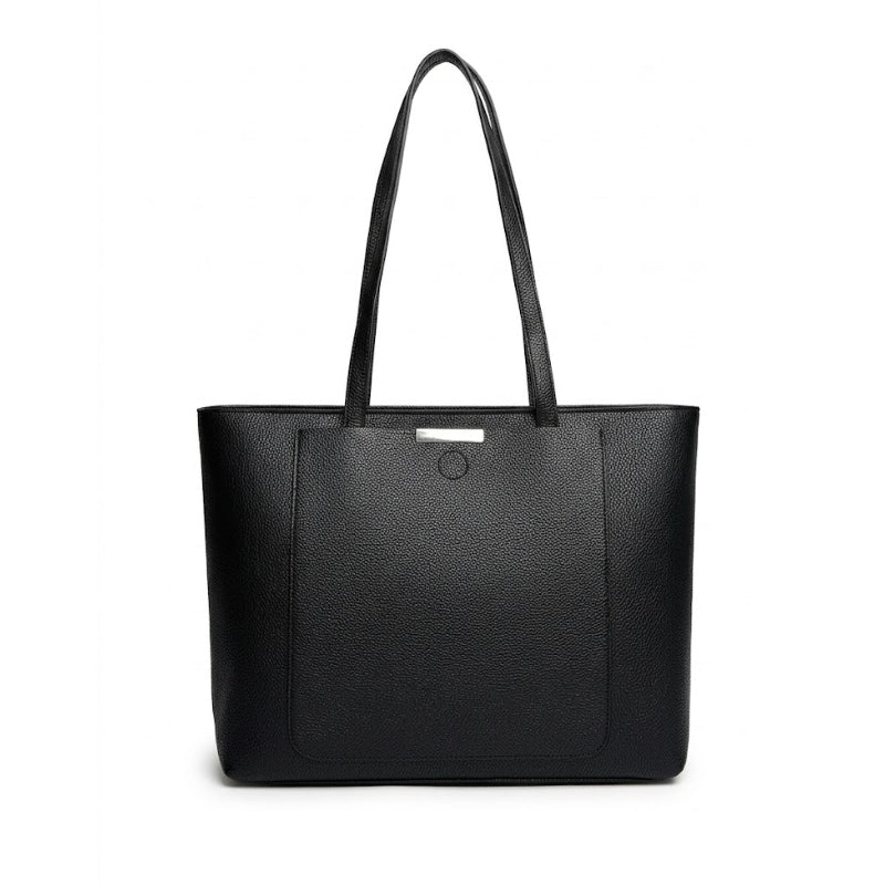 Women's Sleek Textured Top-Handle Shoulder Bag