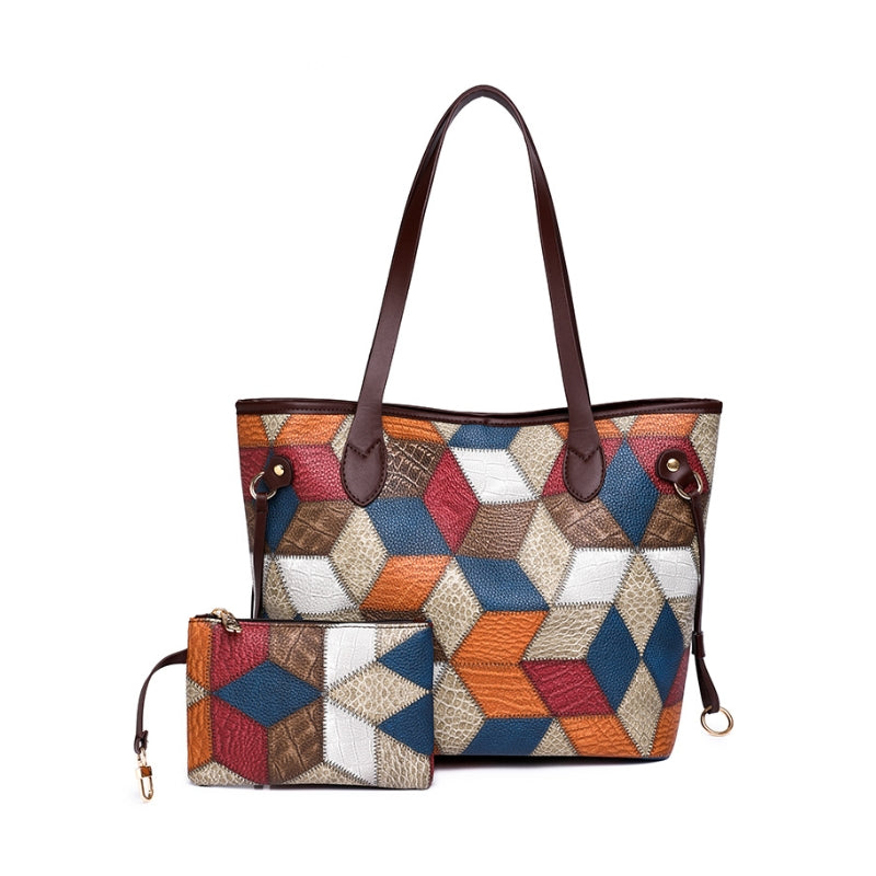 Spleva Chic Splice Large Capacity Shoulder Bag