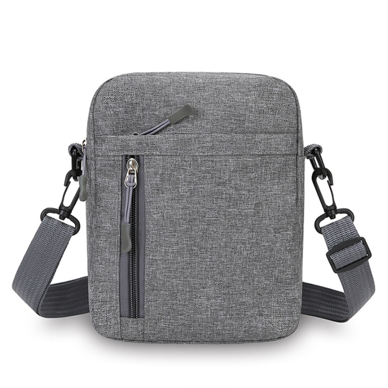 Men's Slim Dual-Zip Everyday Crossbody Bag