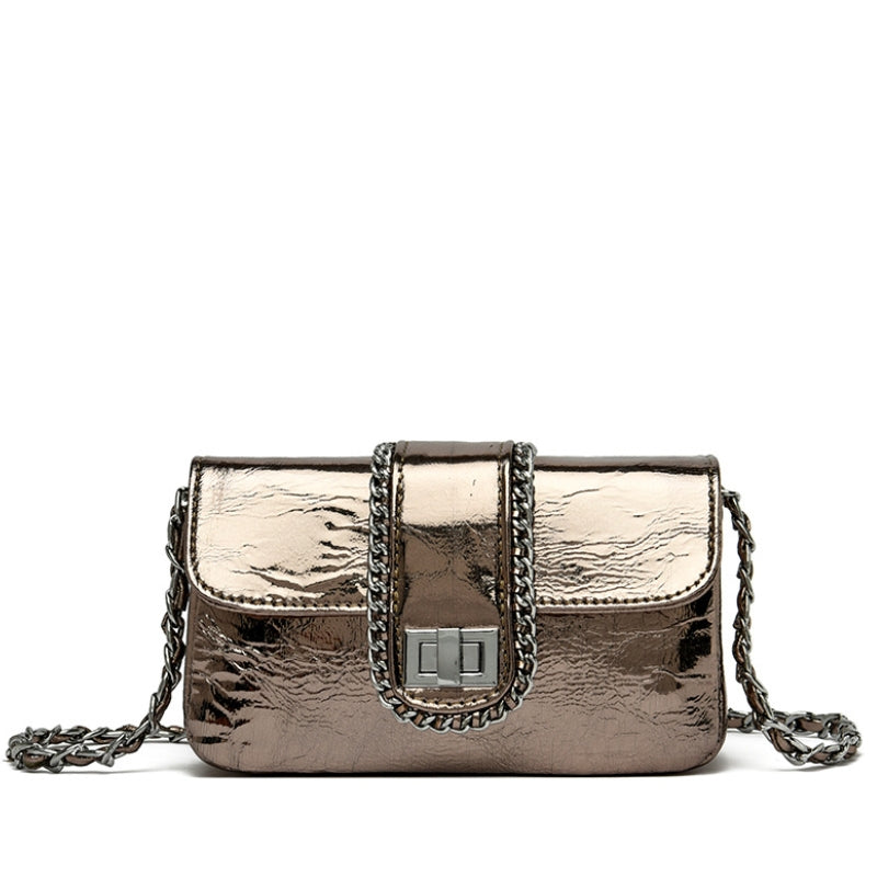 Women's Radiant Metallic Flap Crossbody Bag