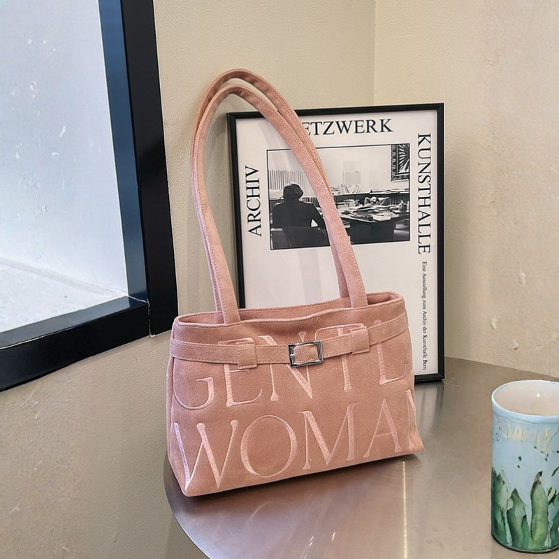 Velours Ballet Suede Shoulder Bag