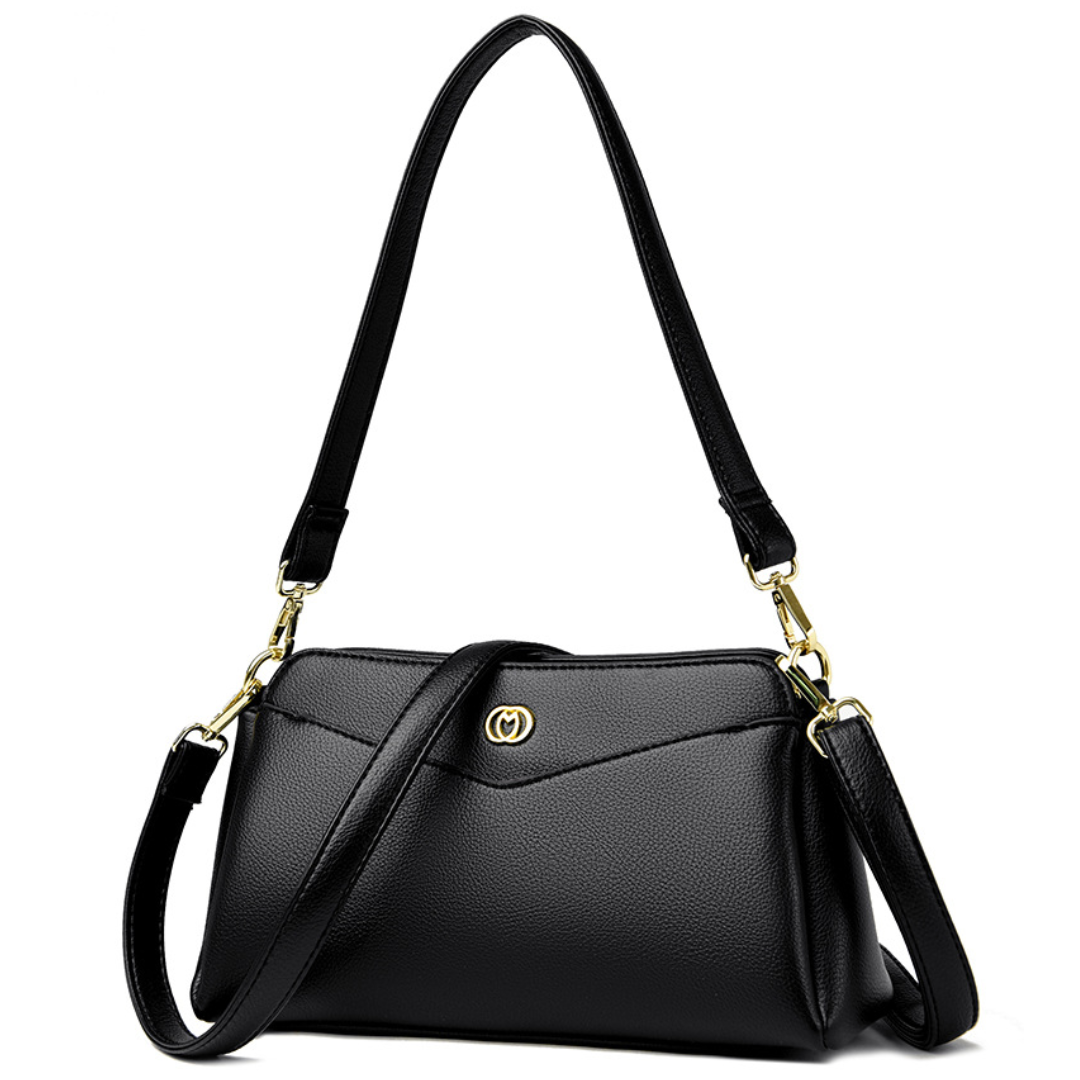Multi-Layer Soft Leather Women's Shoulder Bag