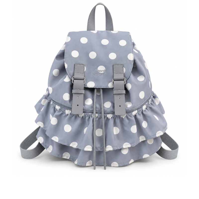 Korean Polka Dot Girls’ Backpack