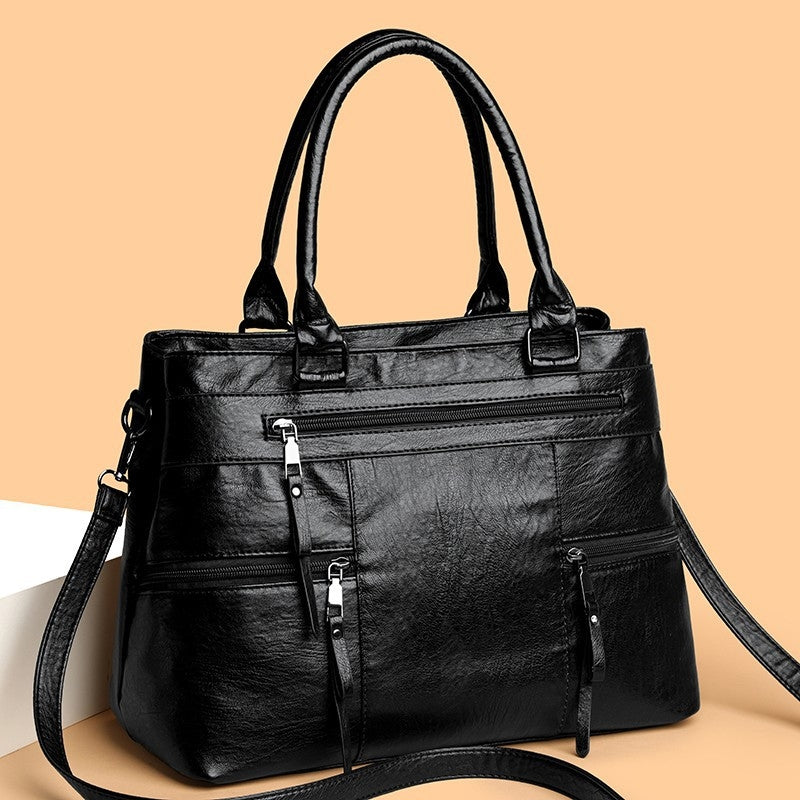 Women's New Temperament versatile Multi Pocket Shoulder Bag