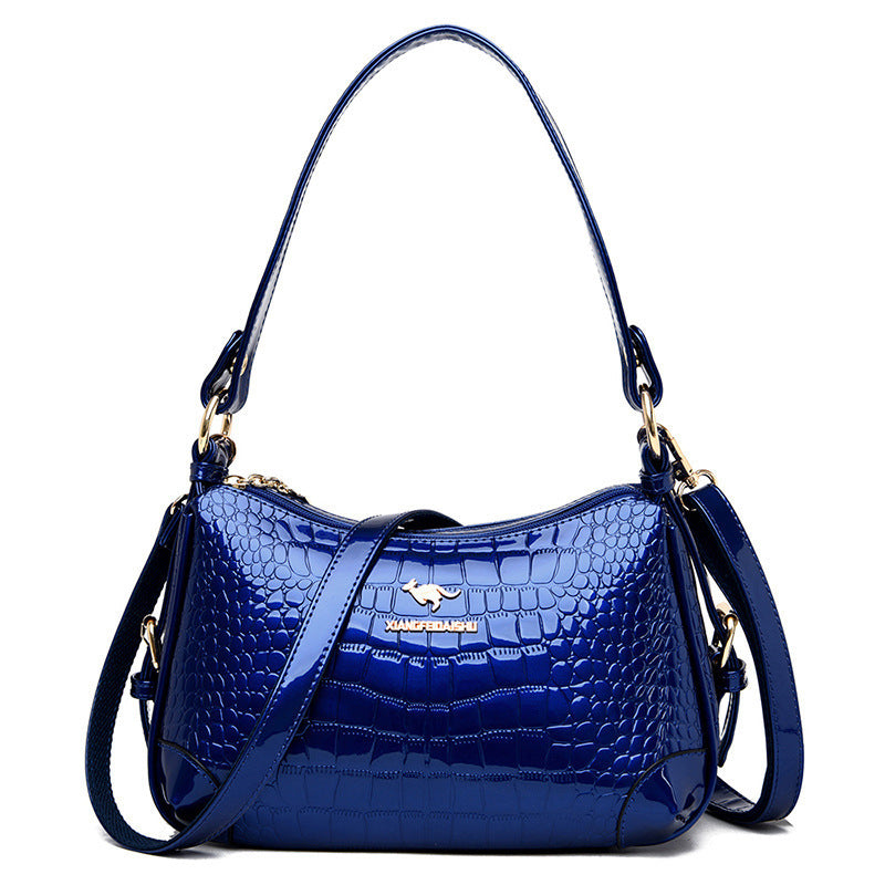 Fashionable Patent Leather Shoulder Bag for Women