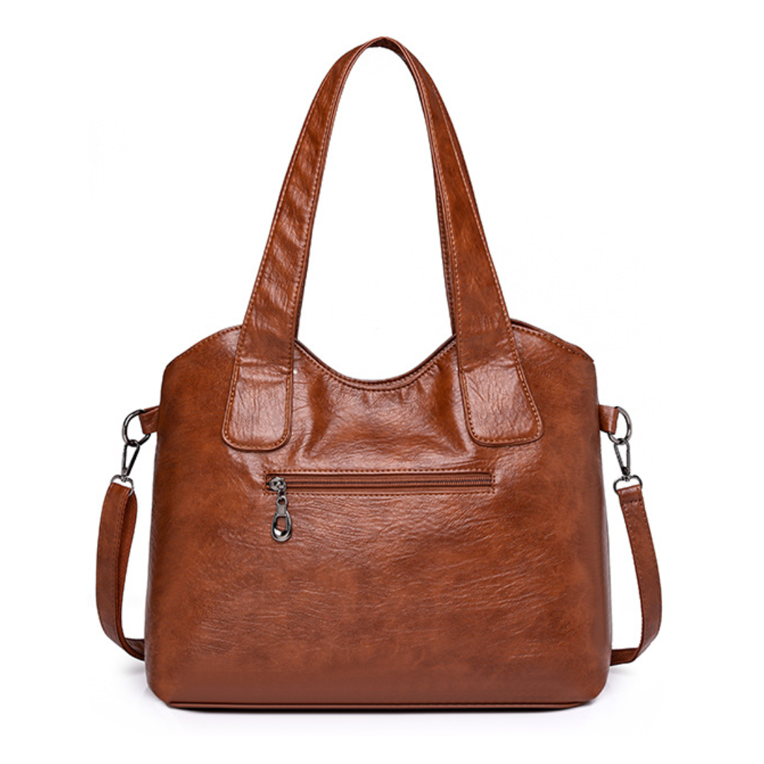 European Style Large Soft Leather Shoulder Bag