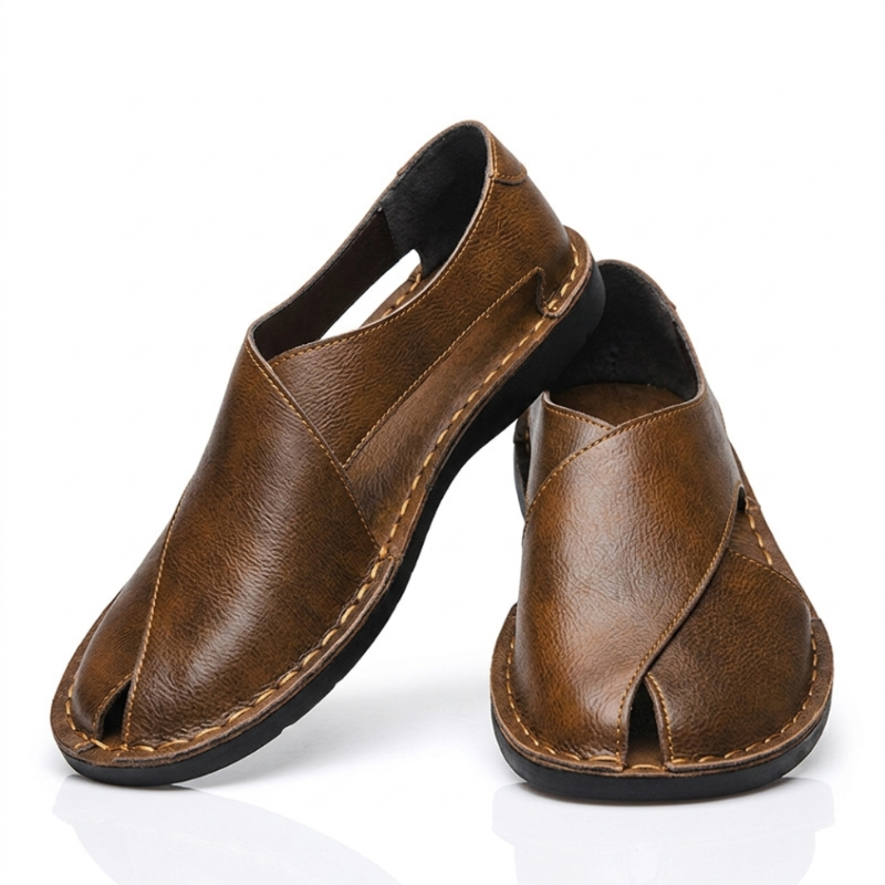 PlaidEase Casual Driving Sandals