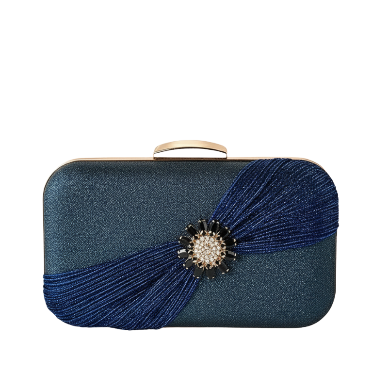 Glimmer Blossom Evening Clutch Bag