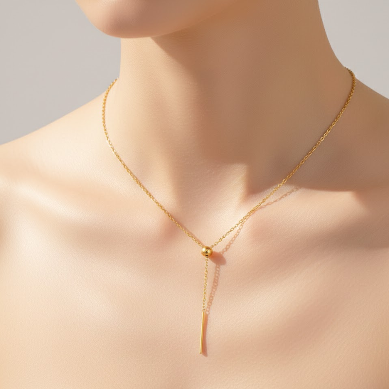 Aurelia Needle Chain Personalized Necklace