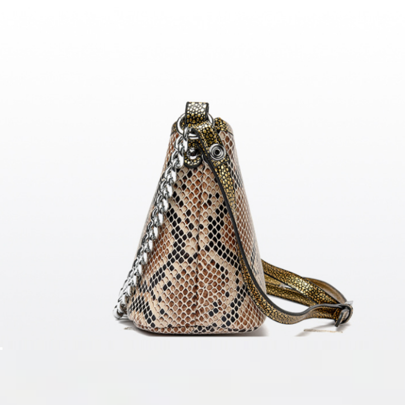 Seraphina Snakeskin Shoulder Bag