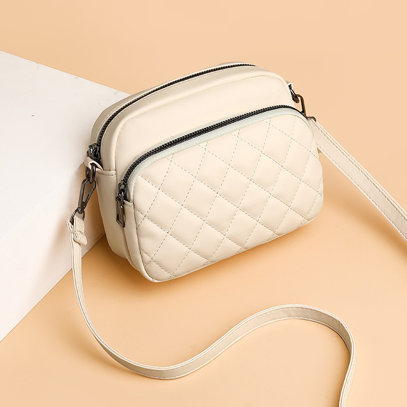 Noir Quilt Crossbody Bag