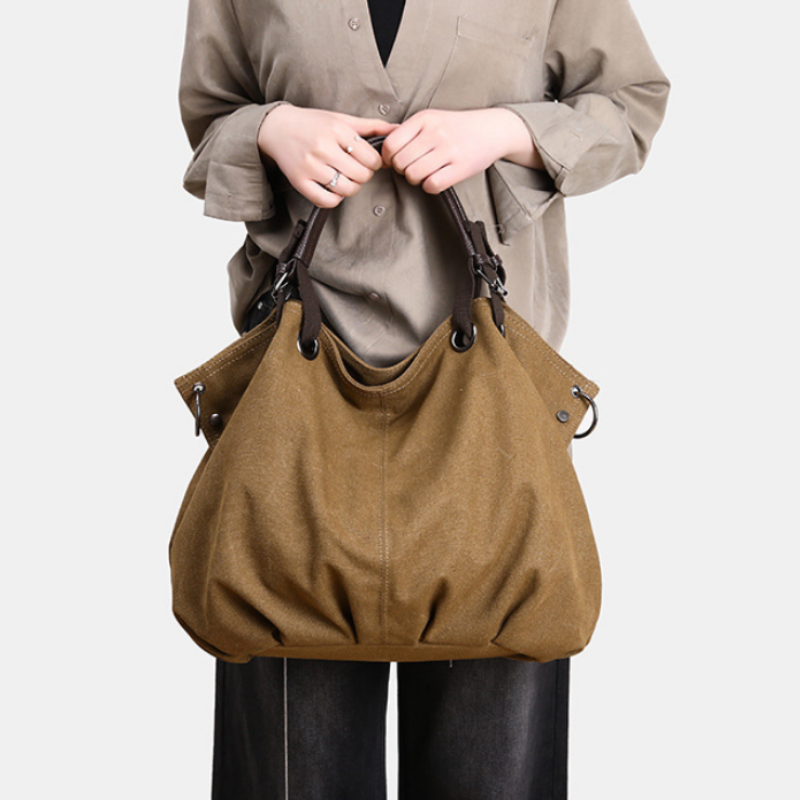 Classic Canvas Commuter Handbag