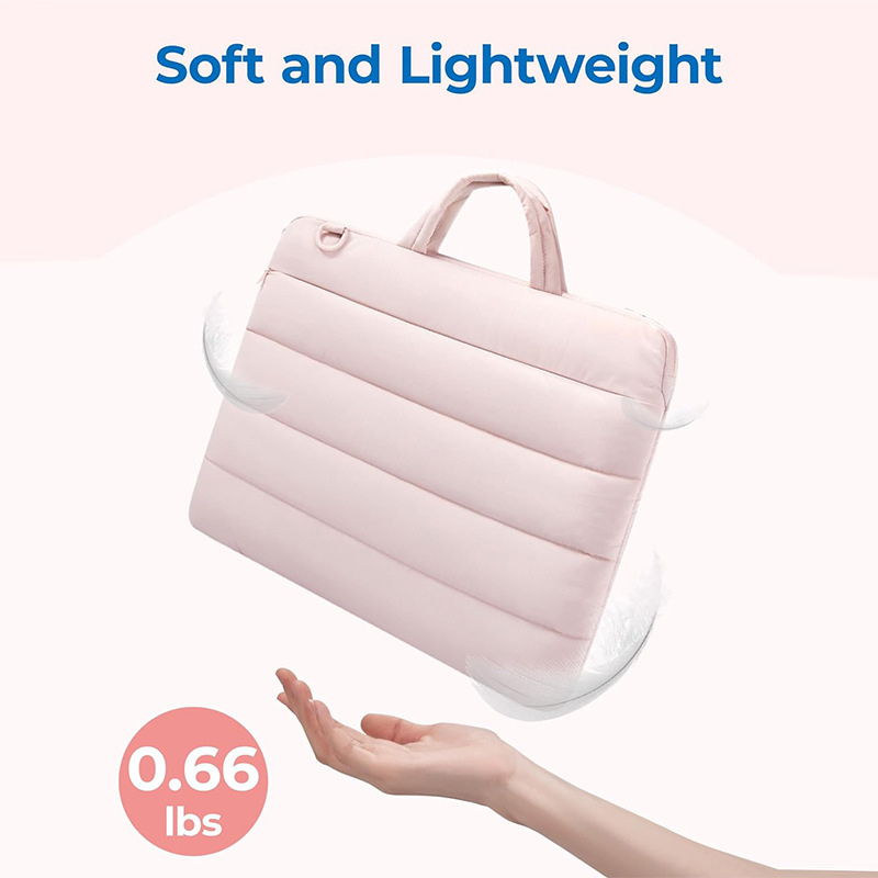 Fluffy Laptop Bag With Adjustable Strap
