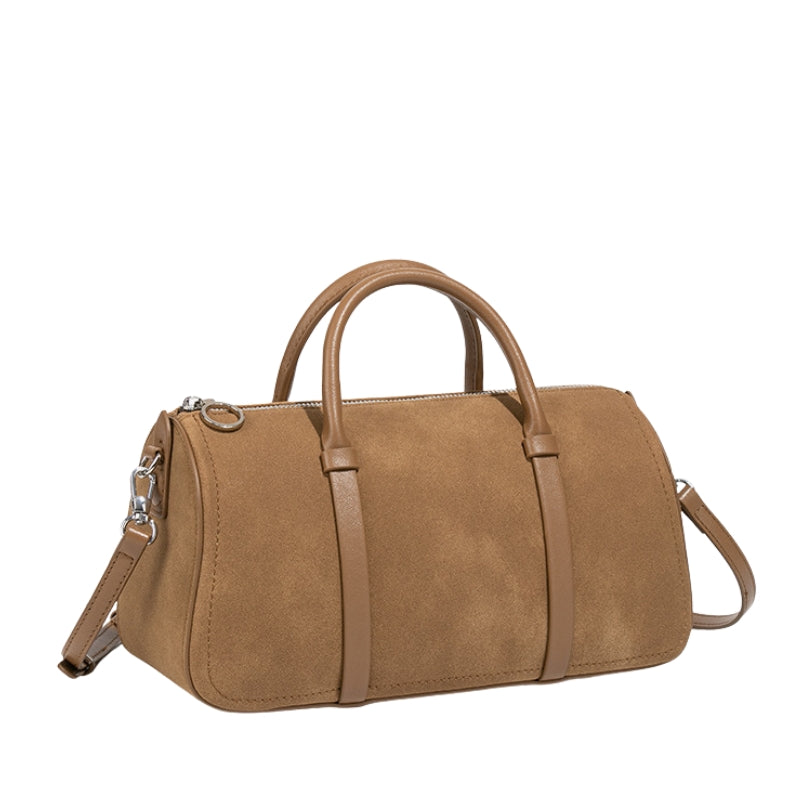 Dragon Inlaid Suede Women's Handbag