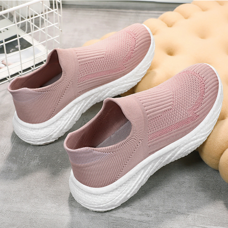 Men's Lightweight Elastic Knit Walking Casual Shoes