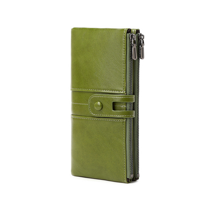 Sage Slimline Clutch RFID Wallet