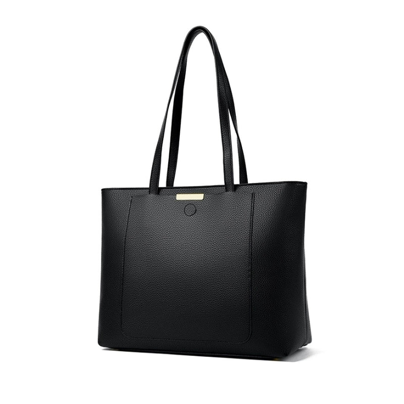 Women's Sleek Textured Top-Handle Shoulder Bag