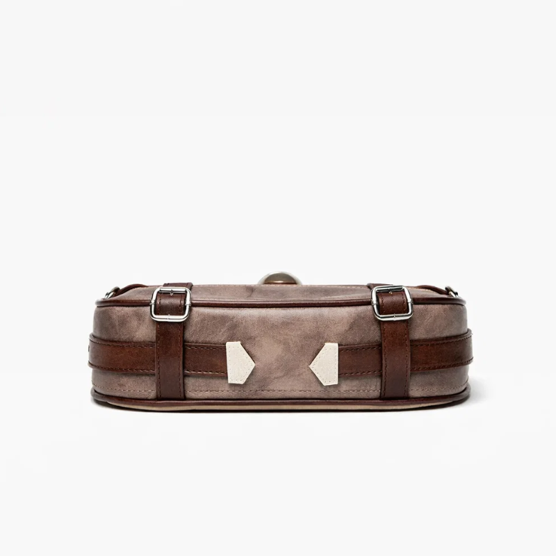 Diamond Heart Crescent Shoulder Bag