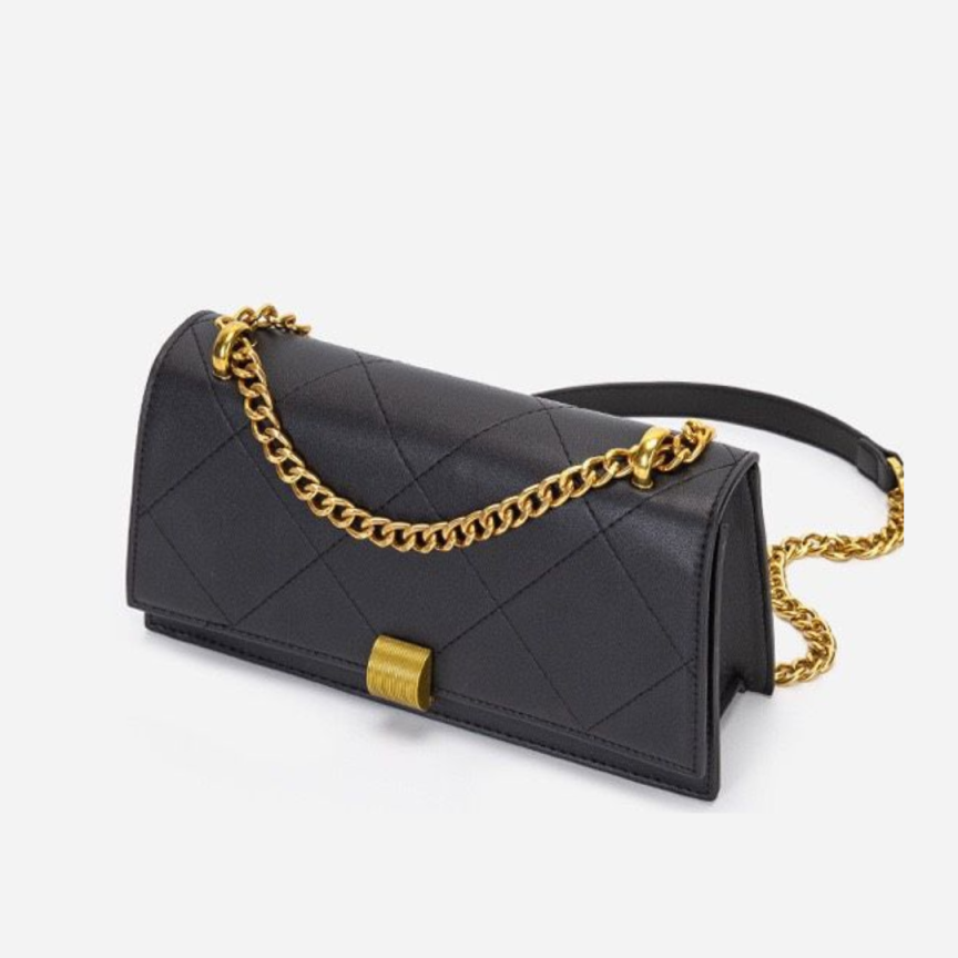 Autumn Embroidered Diamond Chain Small Square Bag