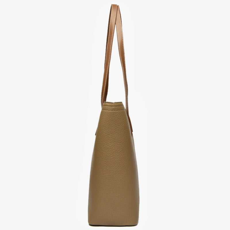 Women's High End Chic Structured Textured Shoulder Bag