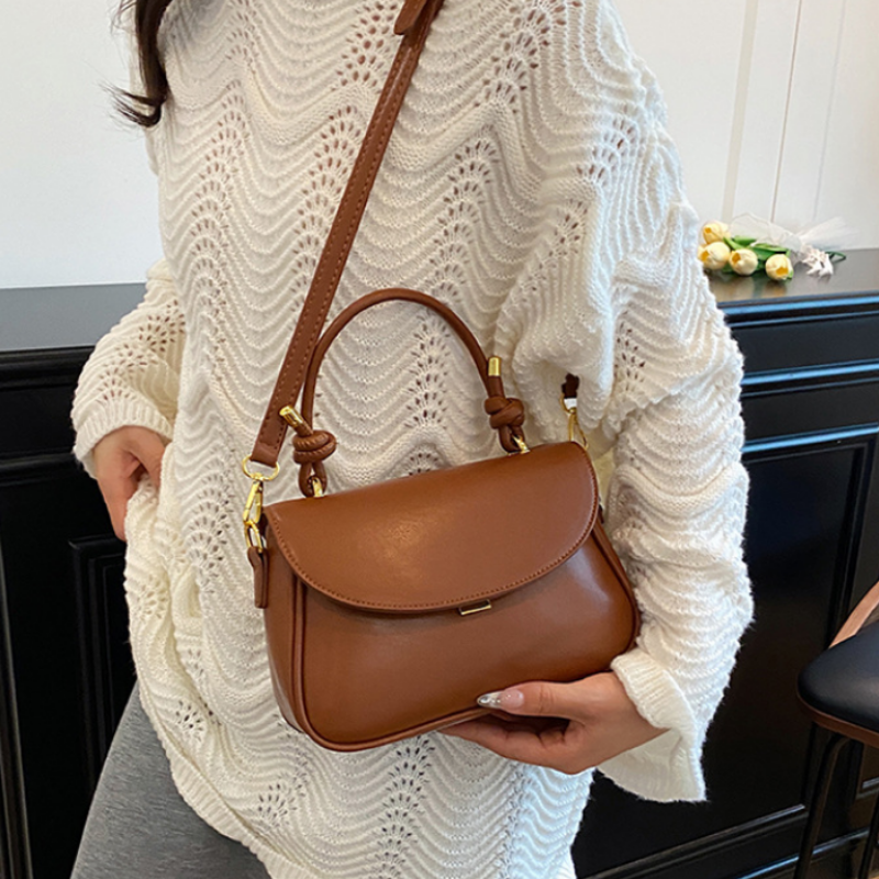Minimalist Knot Handle Shoulder Bag