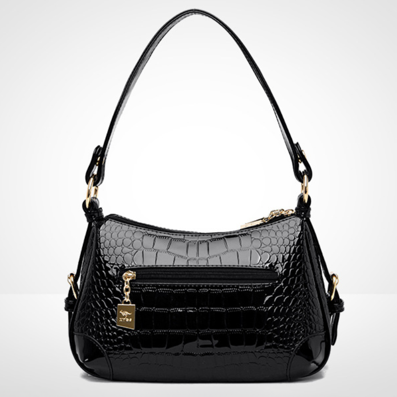 Fashionable Patent Leather Shoulder Bag for Women