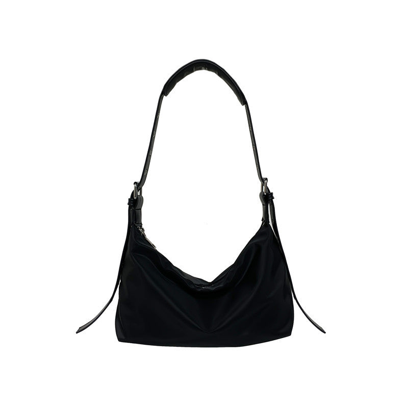 Textured Retro Nylon Underarm Crossbody Shoulder Bag