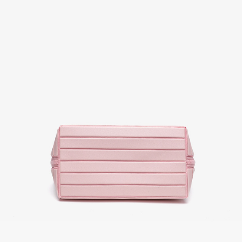 Luna Geometric Stripe Cosmetic Bag