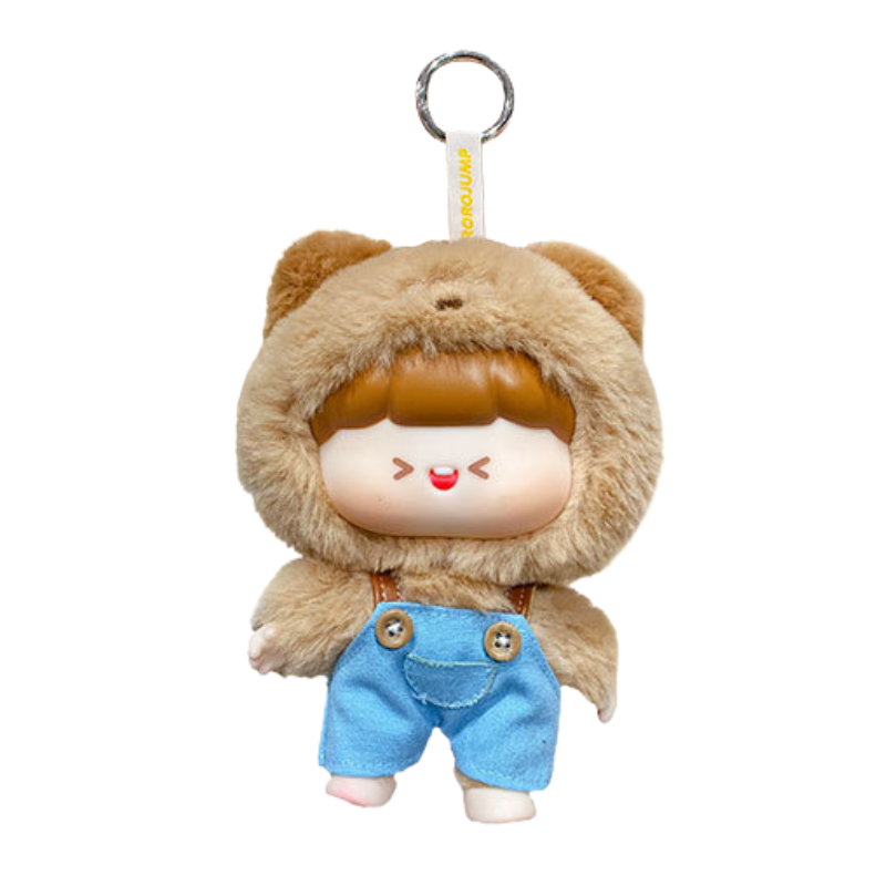 Cute pet-themed bag charm with soft animal design