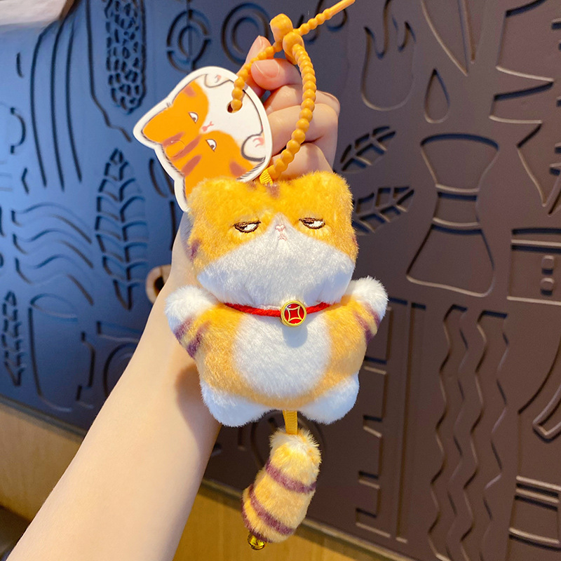 Lazy Cat Plush Bag Charm