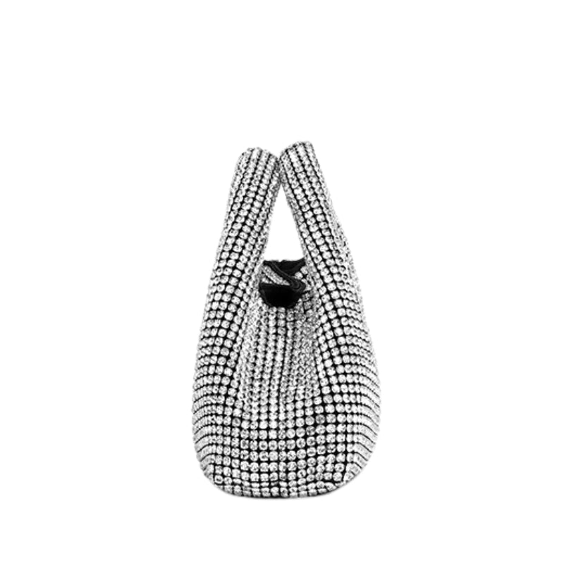 Shimmering Rhinestone Top Handle Handbag