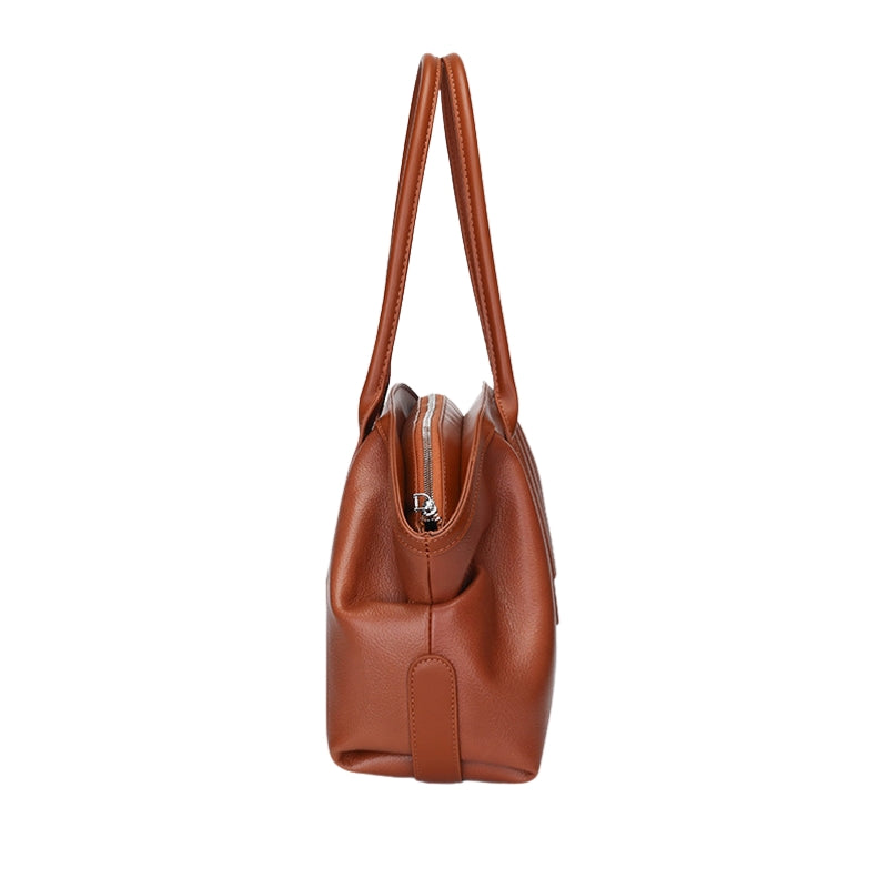 Suede Origami Tapered Shoulder Bag